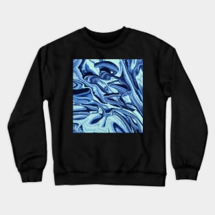 Brain Freeze - Abstract Acrylic Pour Painting Crewneck Sweatshirt